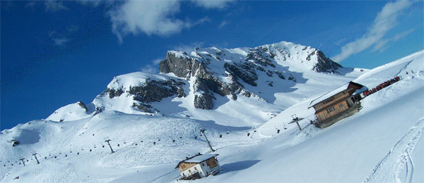 Zima v Alpách
